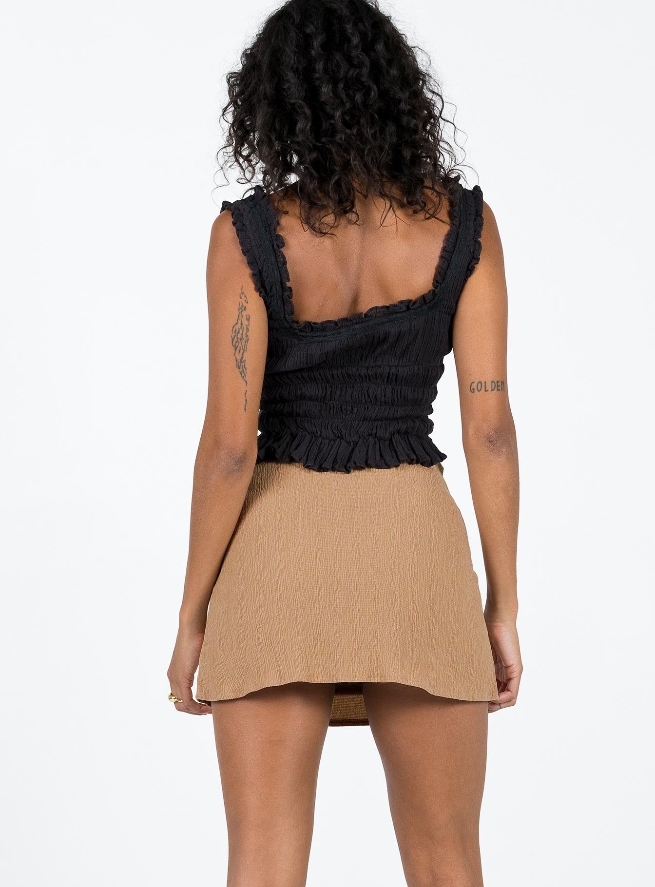 Buddy Mini Skirt Beige sold by Princess Polly product image thumbnail 5