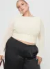 Luvinia Long Sleeve Top Cream Curve sold by Princess Polly