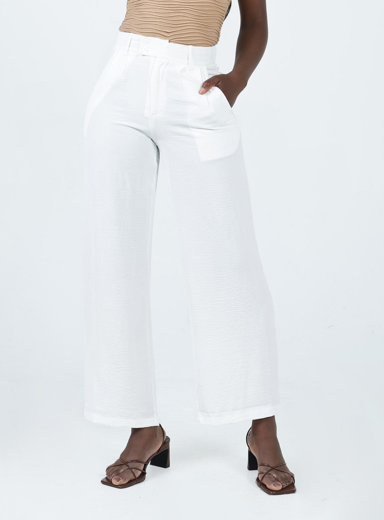 Zelaya Pants White sold by Princess Polly