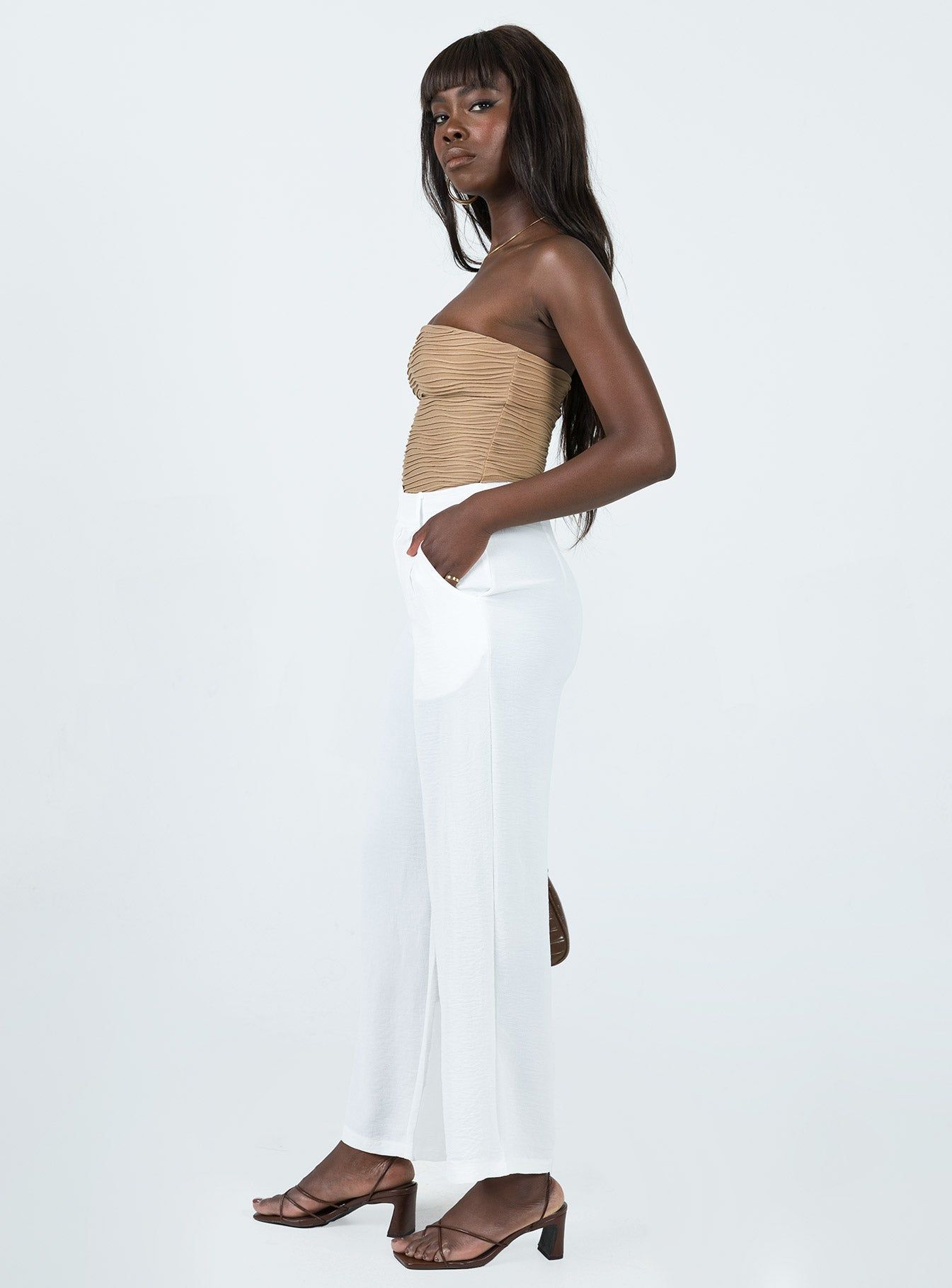 Zelaya Pants White sold by Princess Polly product image thumbnail 3