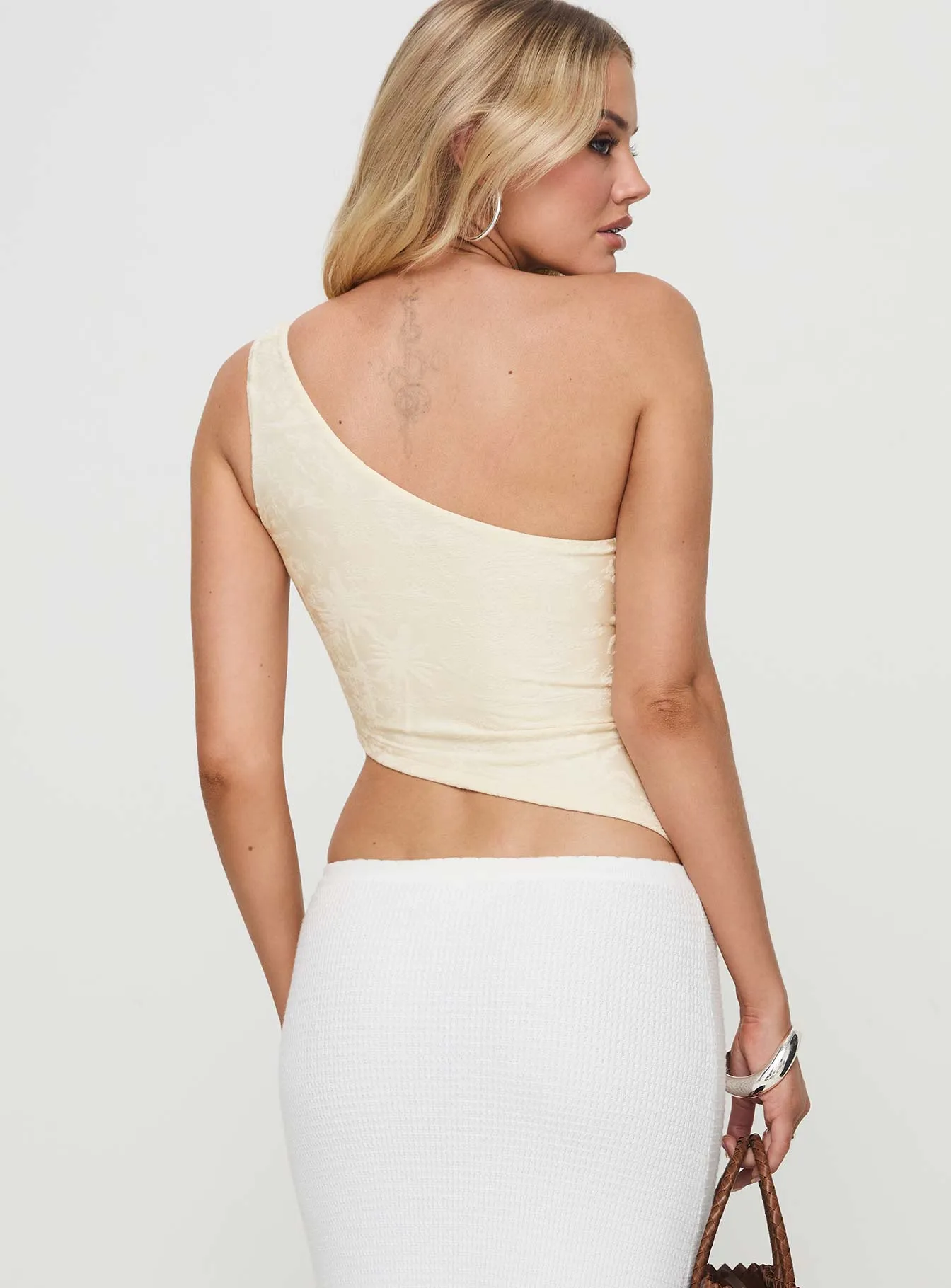 Toomba One Shoulder Top Ivory sold by Princess Polly product image thumbnail 5