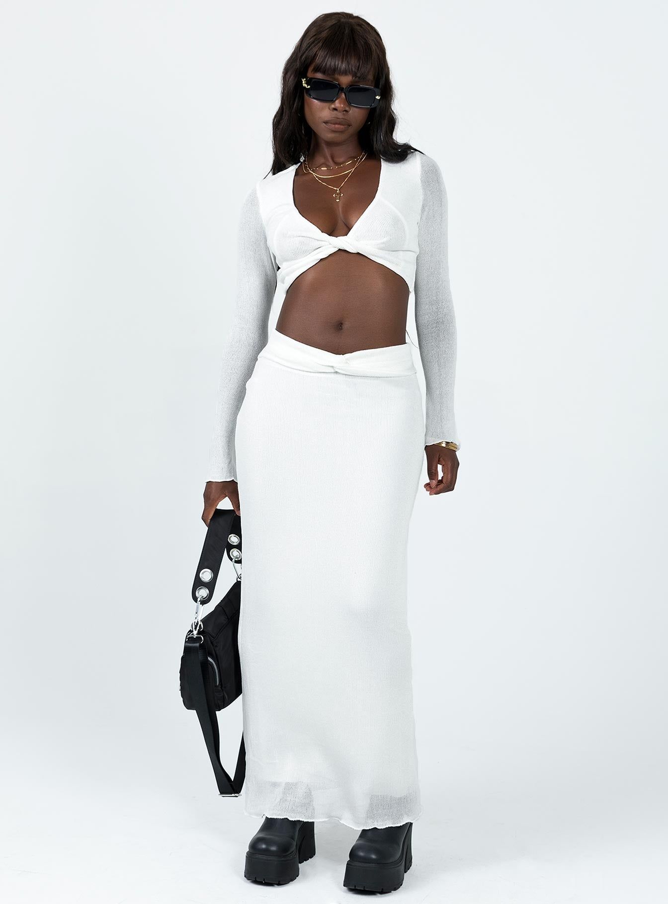 Birkshire Twist Long Sleeve Top Ivory sold by Princess Polly product image thumbnail 3