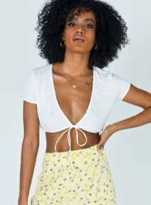 Torie Top White sold by Princess Polly