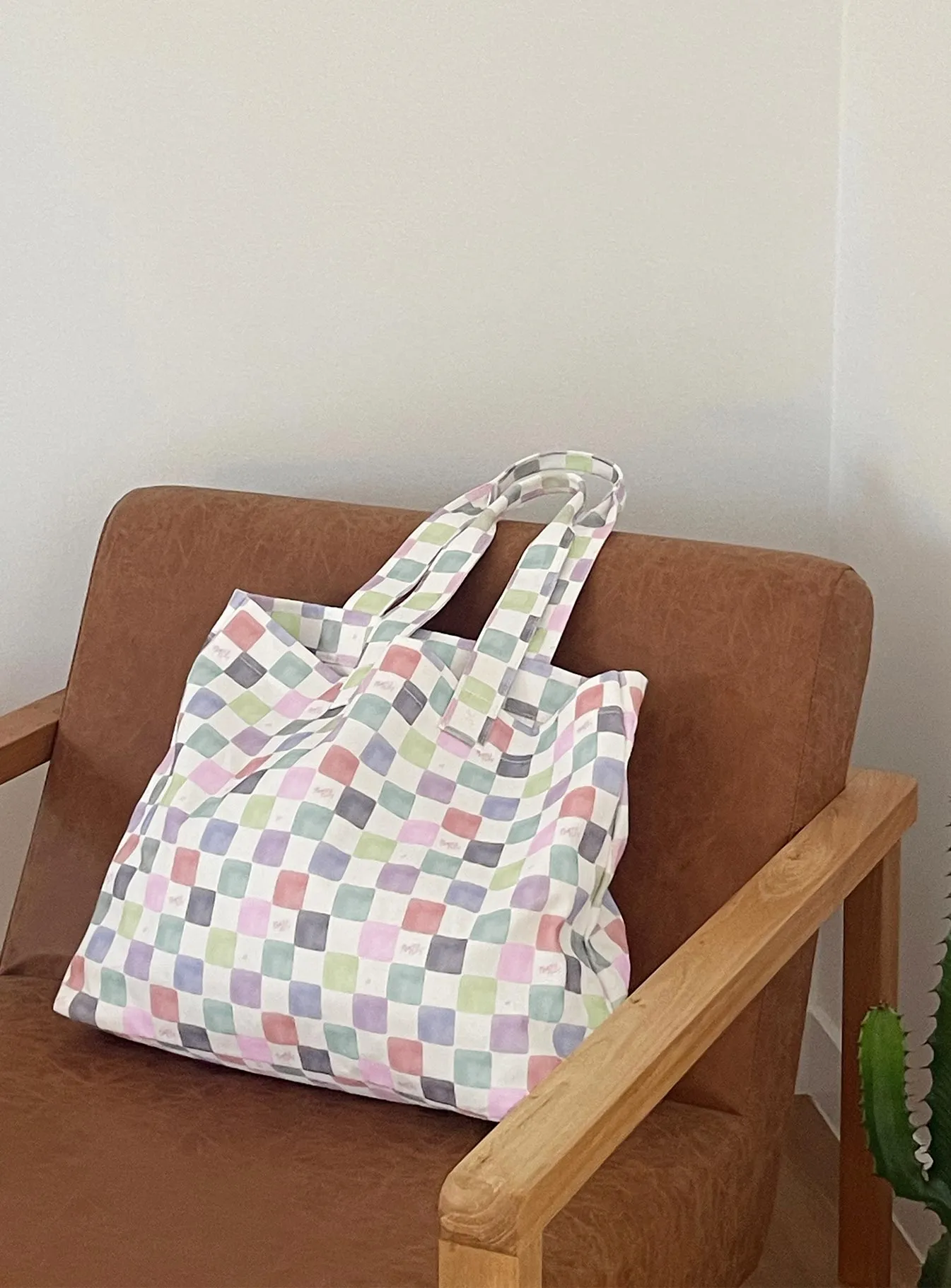 Princess Polly Tote Bag Multi Check sold by Princess Polly