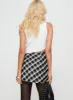 Amaranthine Mini Skirt Cream/Navy Check sold by Princess Polly