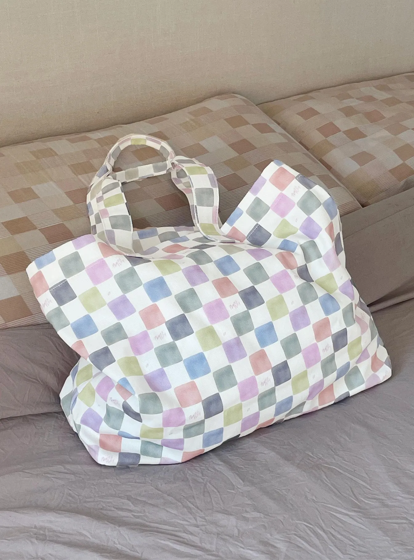Princess Polly Tote Bag Multi Check sold by Princess Polly product image thumbnail 4