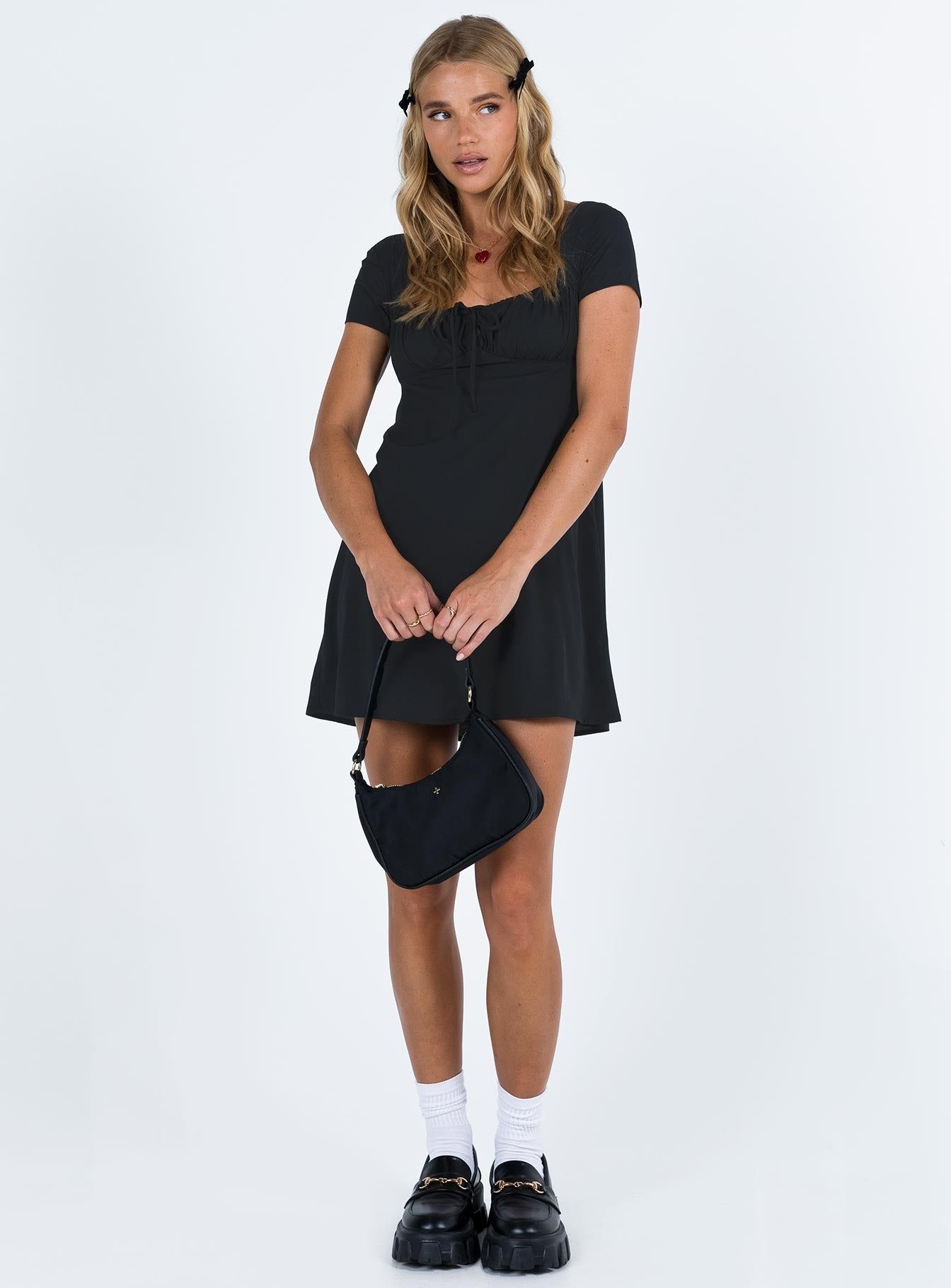 Glenore Mini Dress Black sold by Princess Polly product image thumbnail 3