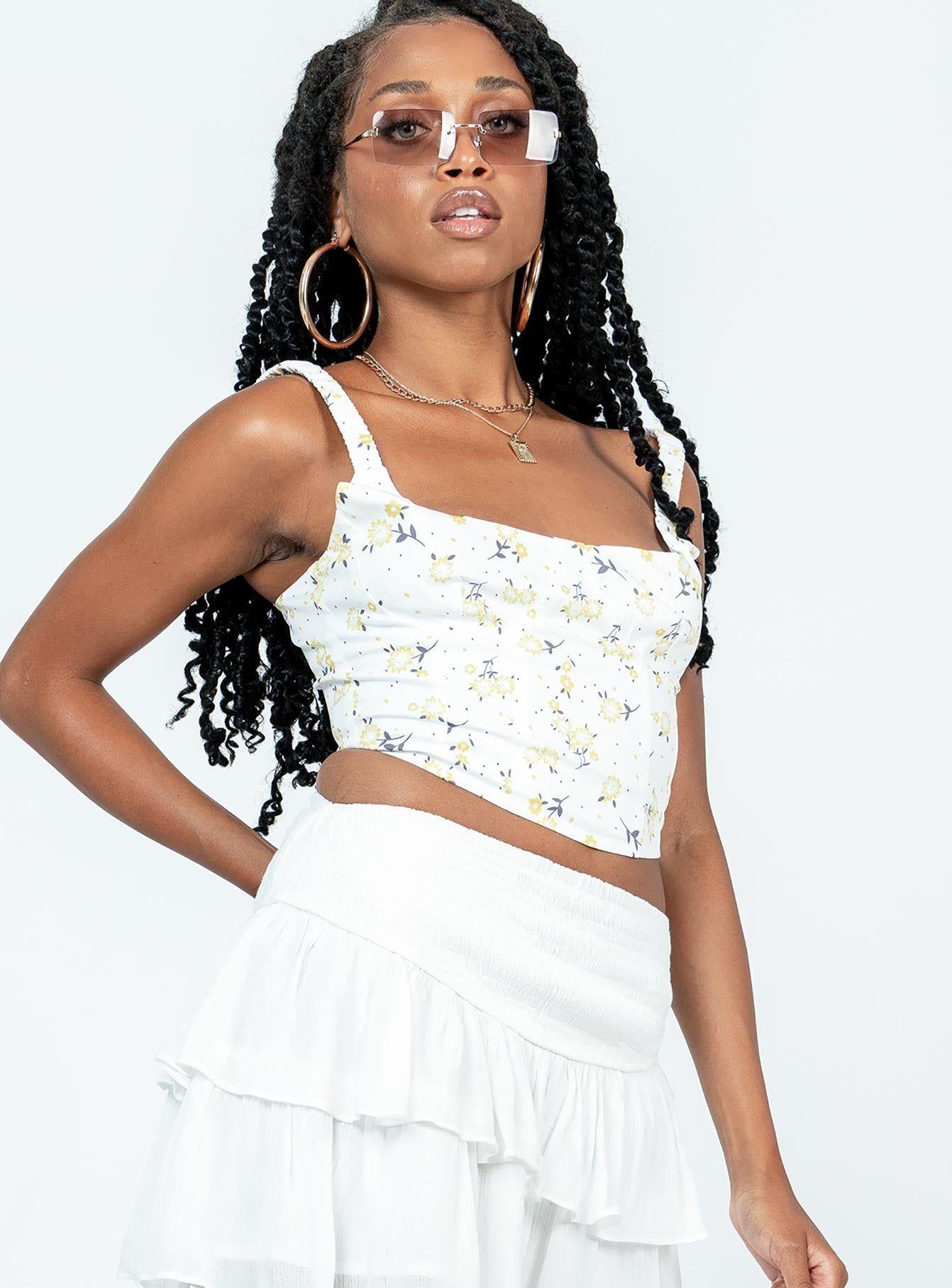 Cosette Top White sold by Princess Polly product image thumbnail 4