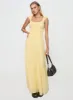 Skieler Maxi Dress Lemon sold by Princess Polly