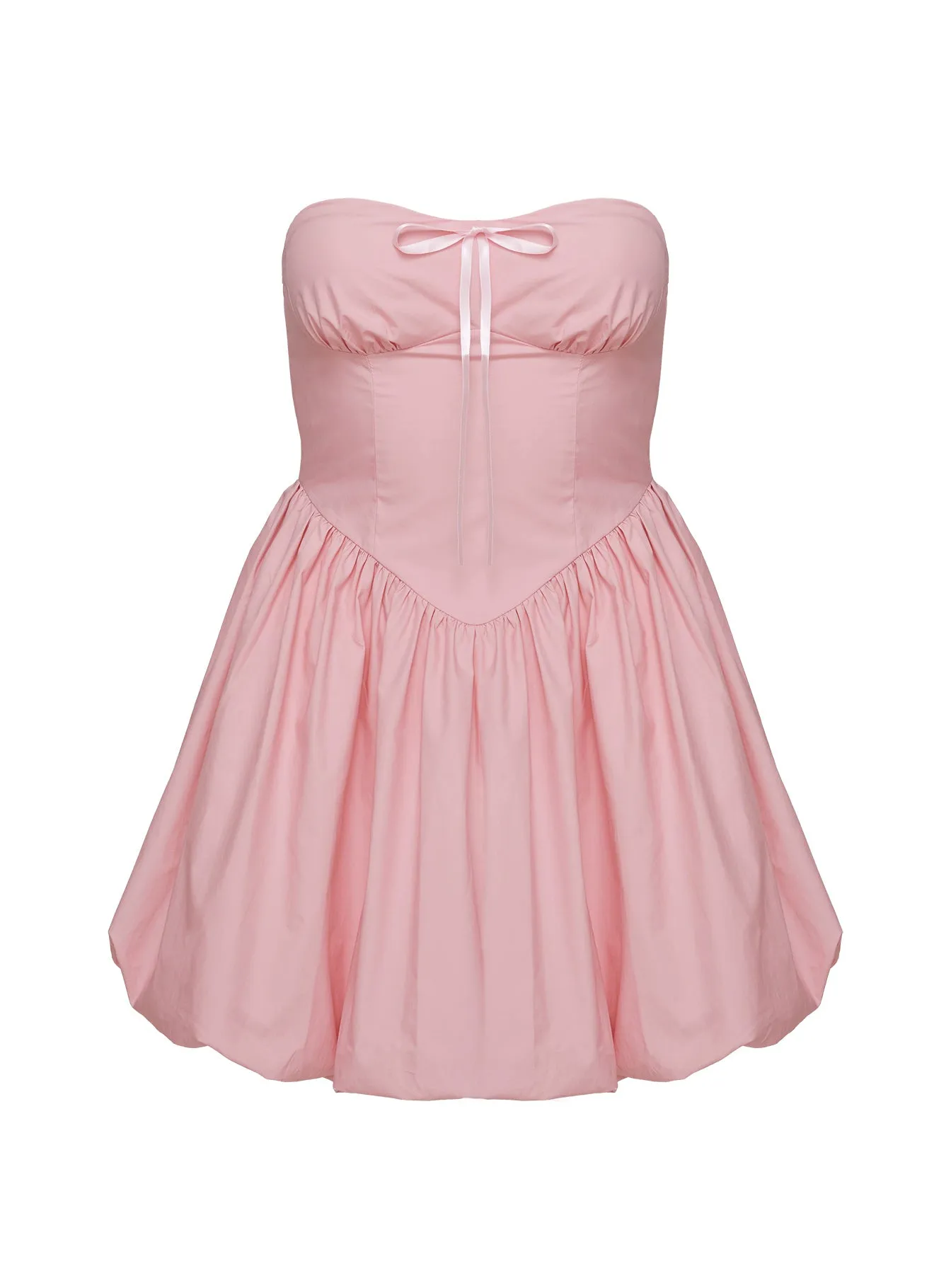 Melaina Bubble Hem Mini Dress Pink sold by Princess Polly product image thumbnail 5