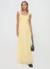 Skieler Maxi Dress Lemon sold by Princess Polly
