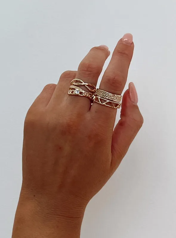 Meela Ring Pack Gold sold by Princess Polly