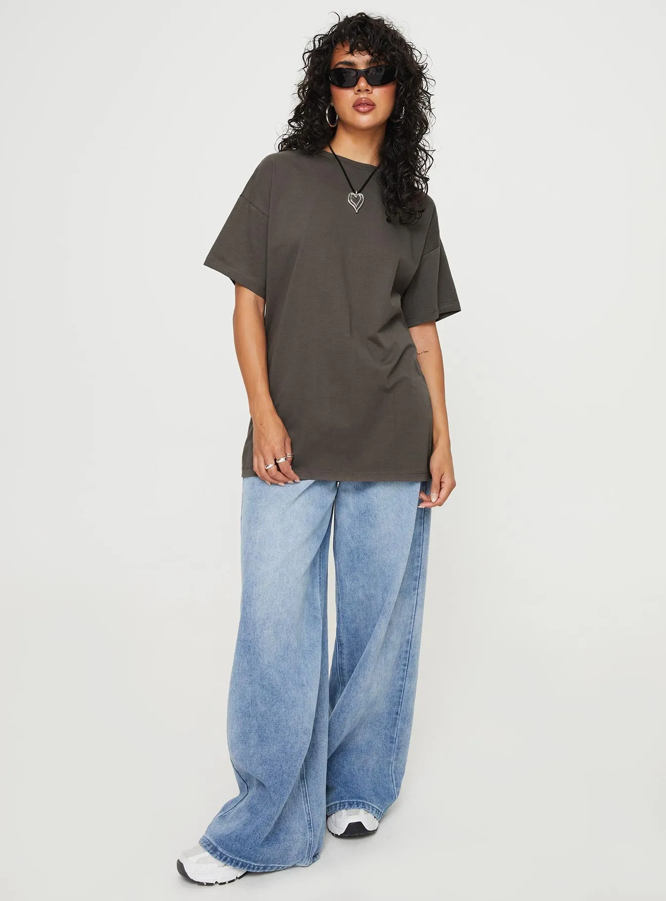 Luck 777 Oversized Tee Black sold by Princess Polly product image thumbnail 3