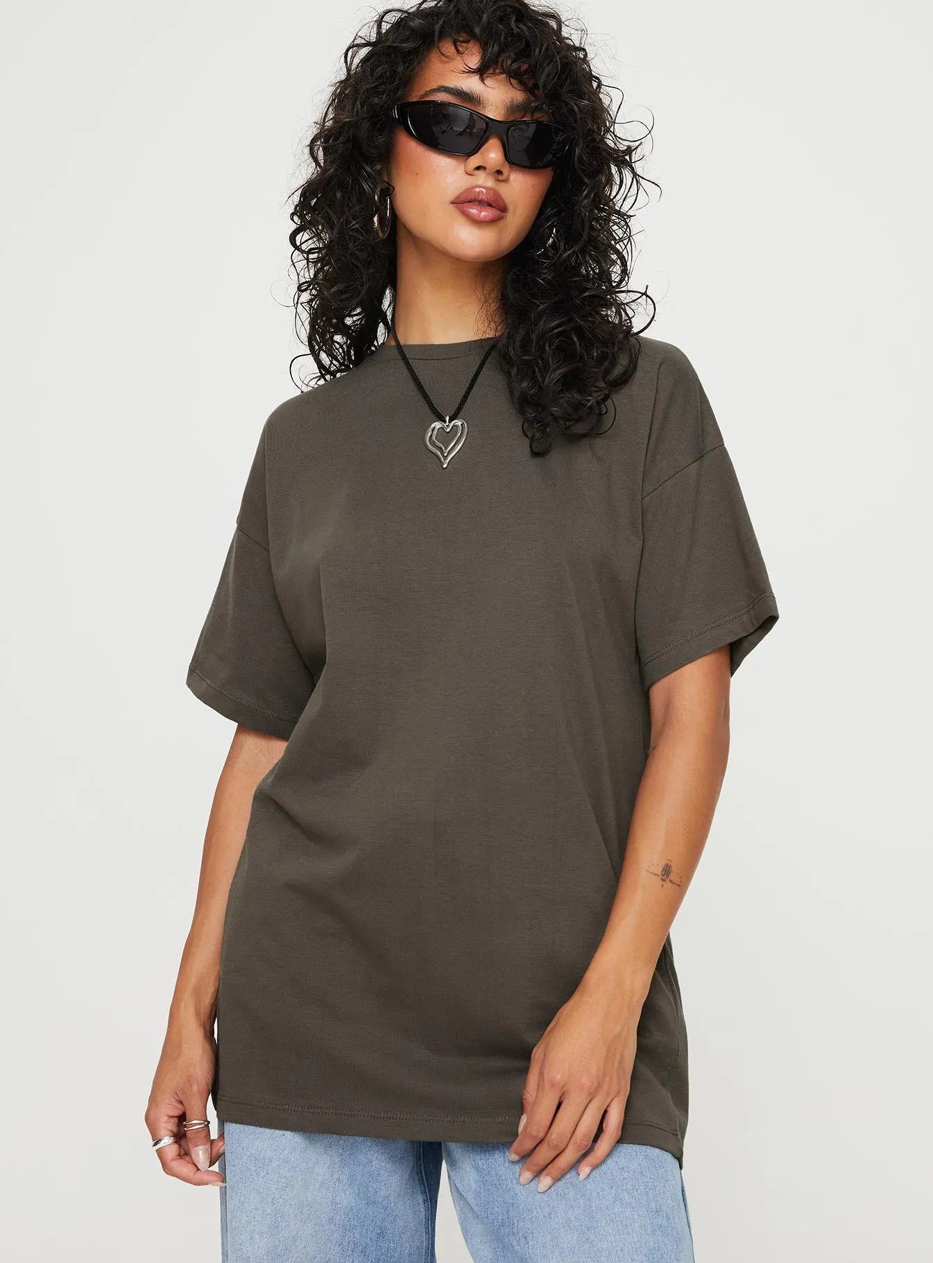 Luck 777 Oversized Tee Black sold by Princess Polly product image thumbnail 2