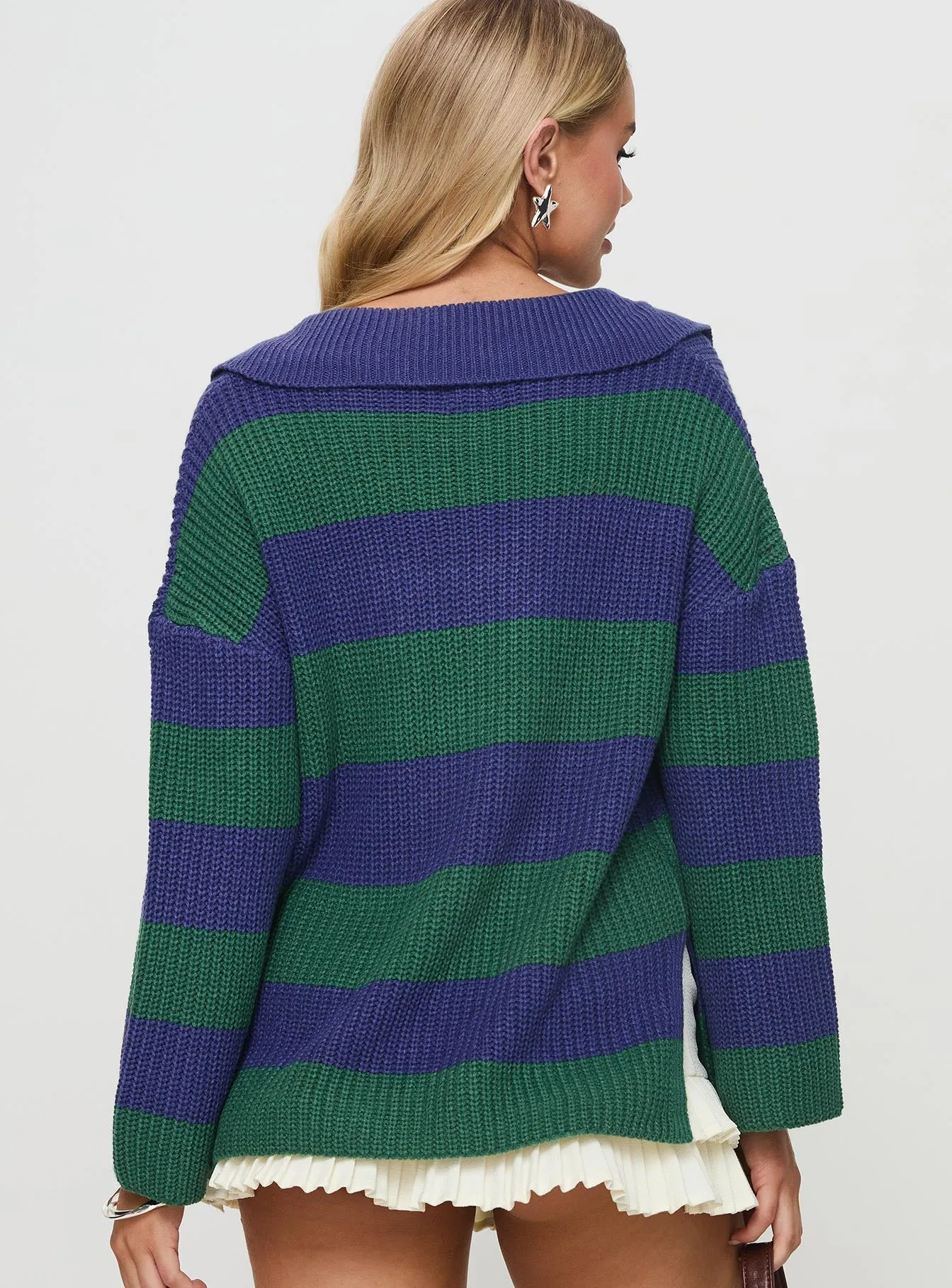 Olivah Jumper Blue / Green sold by Princess Polly product image thumbnail 5