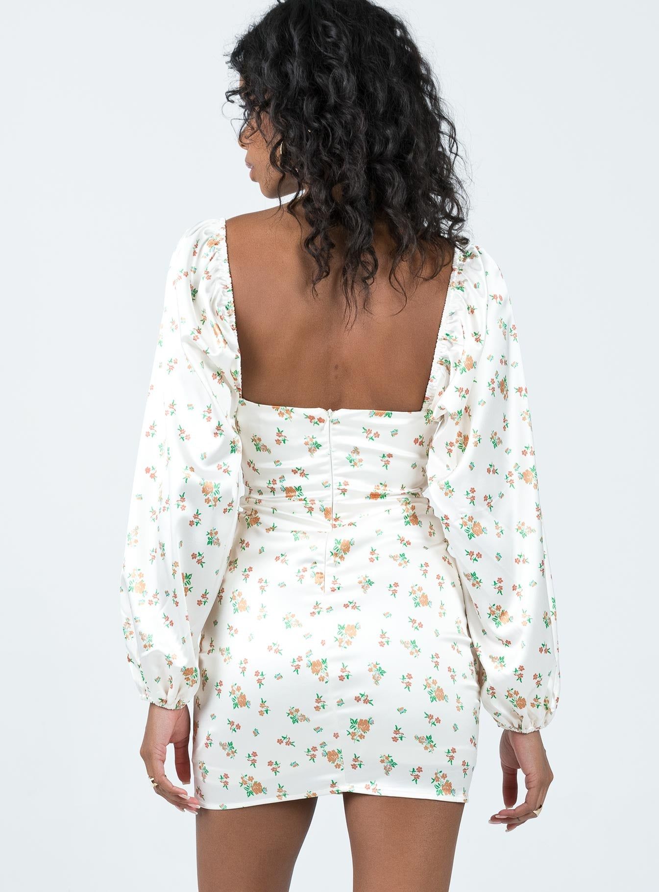 Lillie Long Sleeve Mini Dress Floral sold by Princess Polly product image thumbnail 5