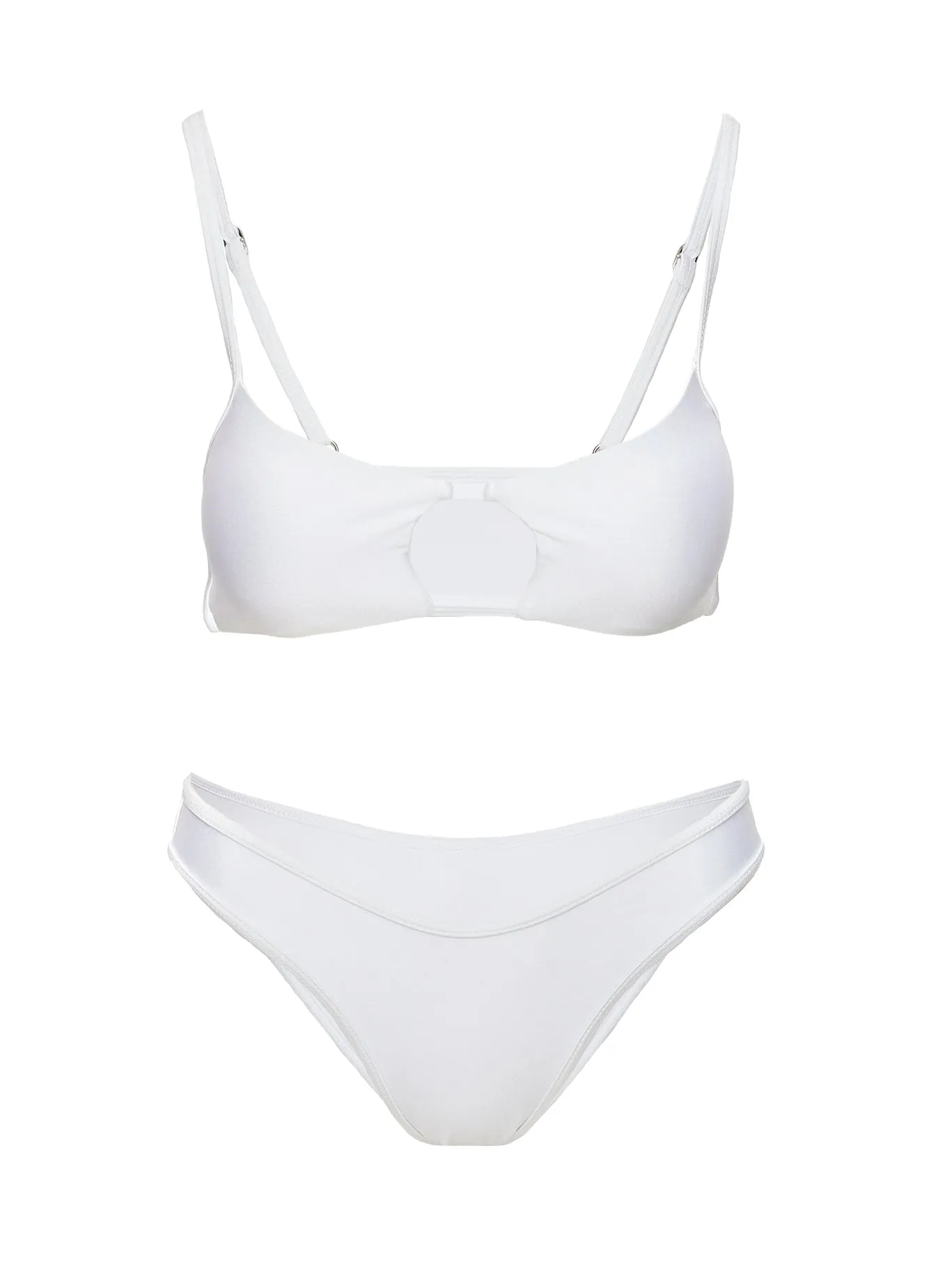 Disco Girl High Cut Bikini Bottom White sold by Princess Polly product image thumbnail 5