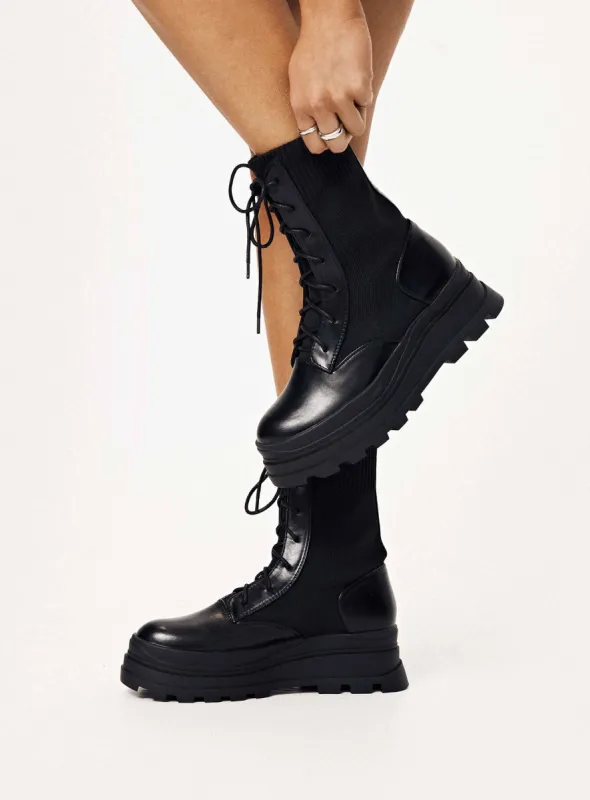 Muscle Boots Black sold by Princess Polly