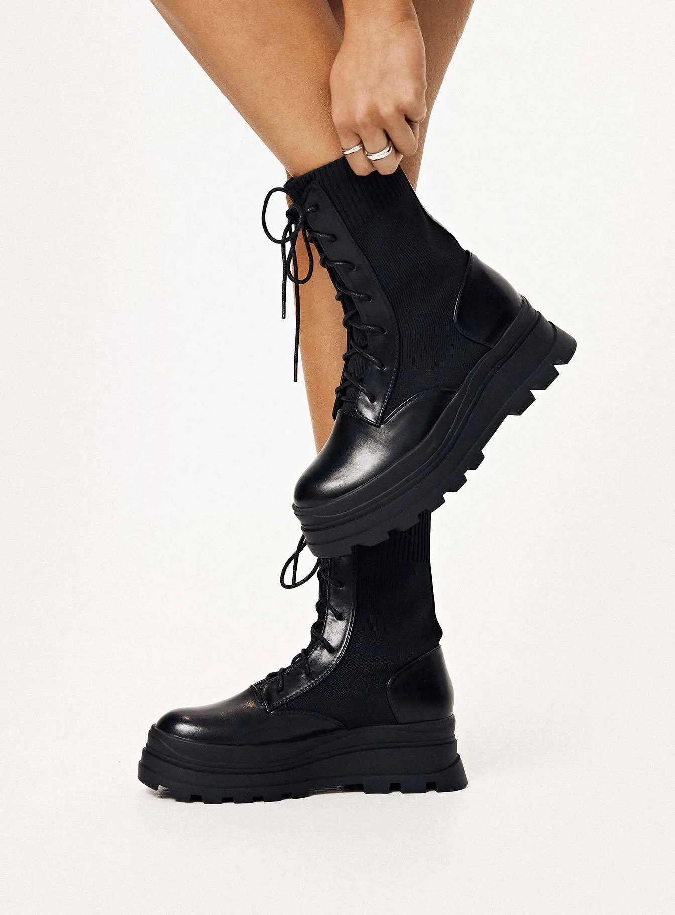 Muscle Boots Black sold by Princess Polly