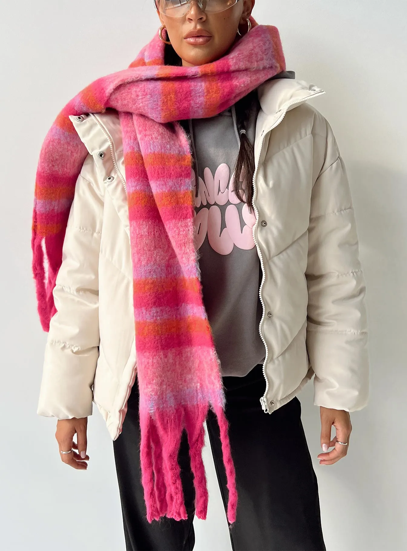 Cloud Scarf Pink sold by Princess Polly product image thumbnail 3