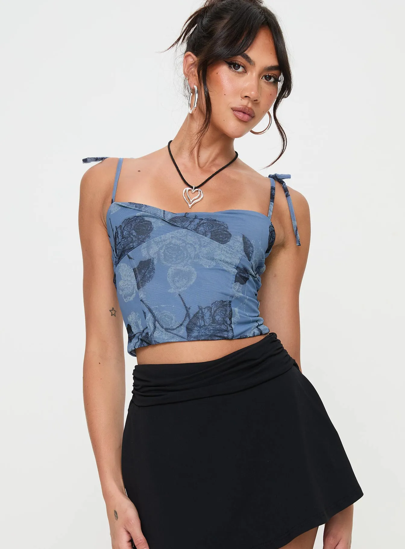 Over You Top Blue sold by Princess Polly