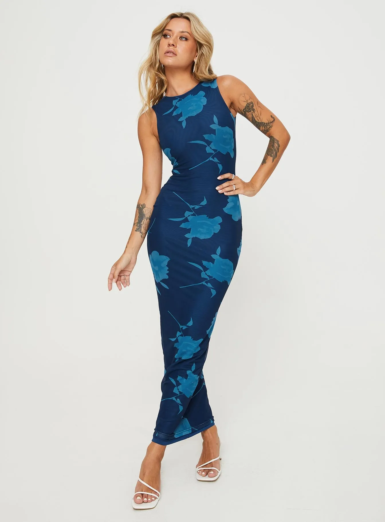 Floriane Maxi Dress Navy sold by Princess Polly product image thumbnail 3