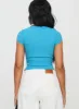 Baseline Square Neck Rib Top Blue sold by Princess Polly