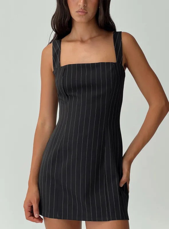 Faraday Mini Dress Black sold by Princess Polly