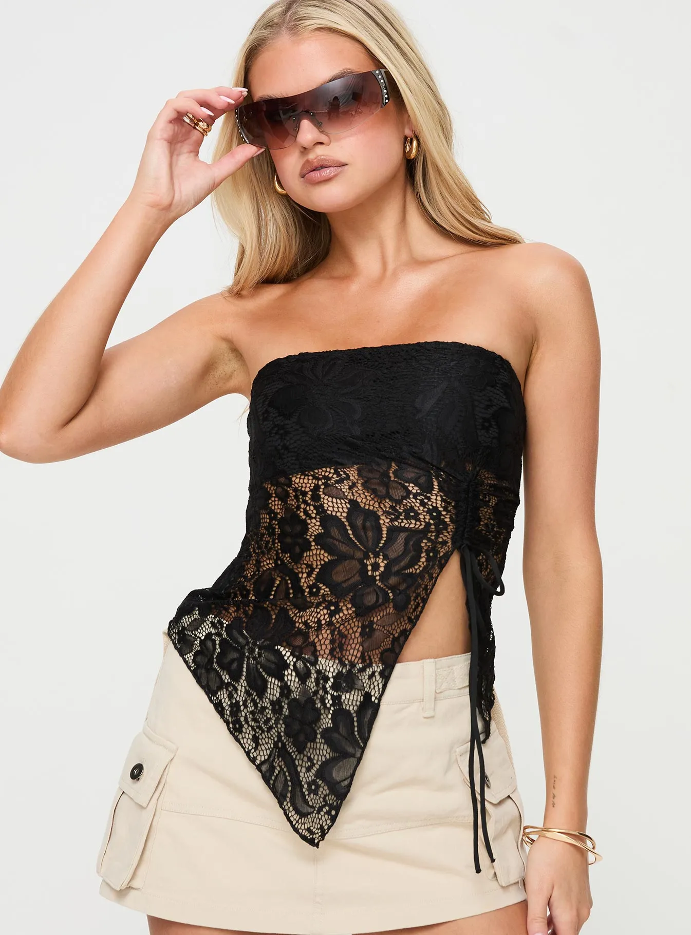 Alvara Strapless Top Black sold by Princess Polly product image thumbnail 2