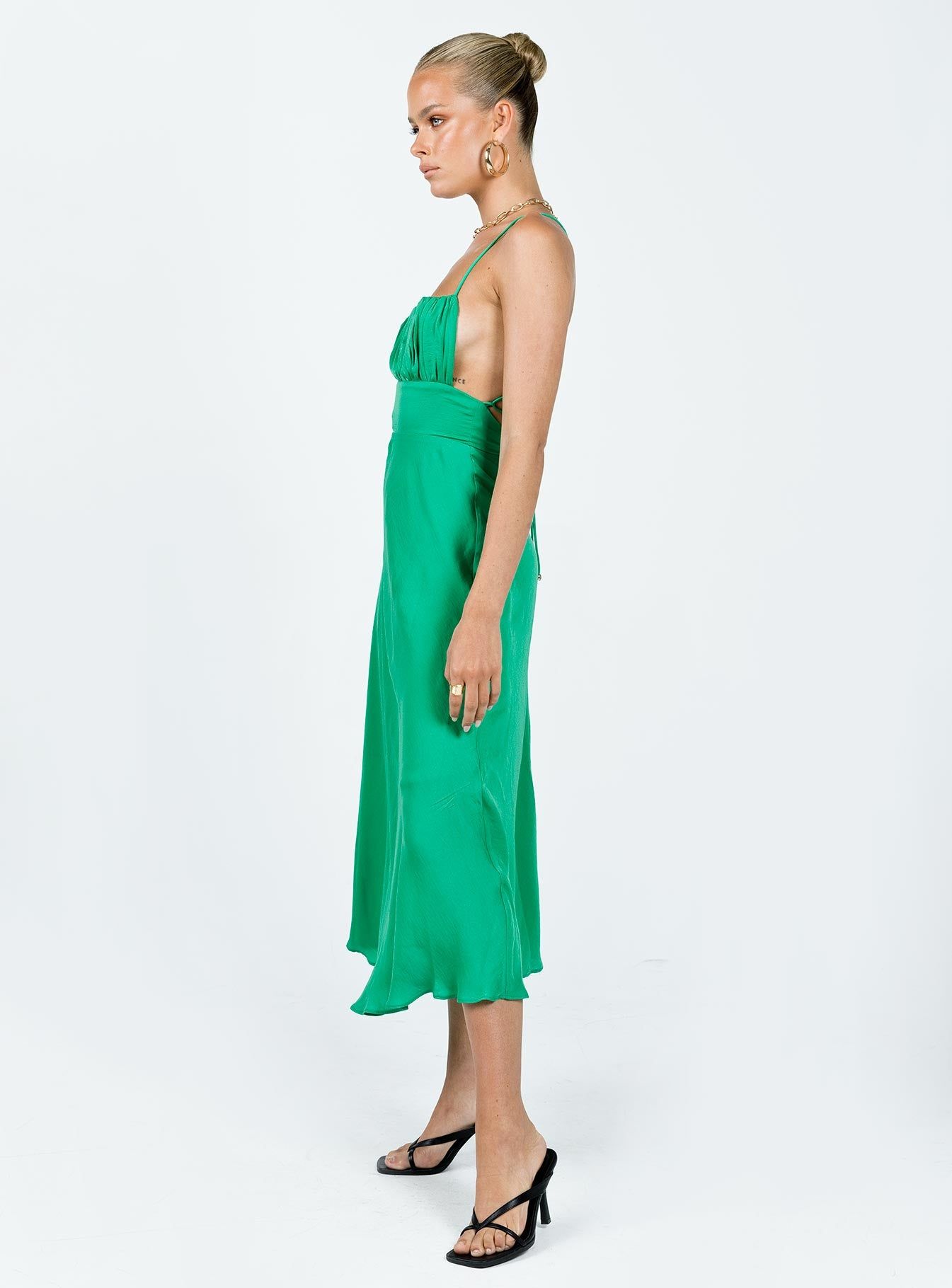 Veno Midi Dress Green sold by Princess Polly product image thumbnail 3