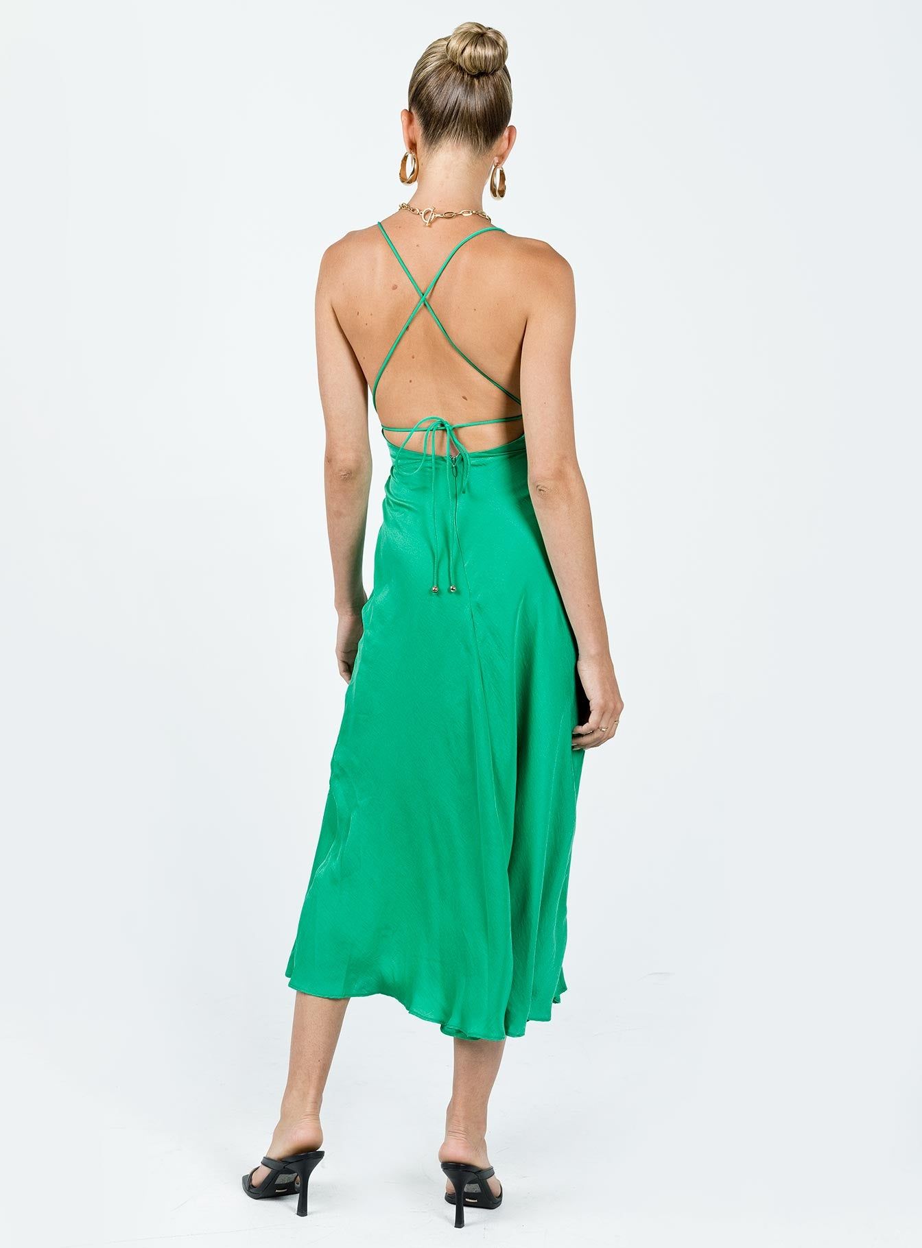 Veno Midi Dress Green sold by Princess Polly product image thumbnail 4