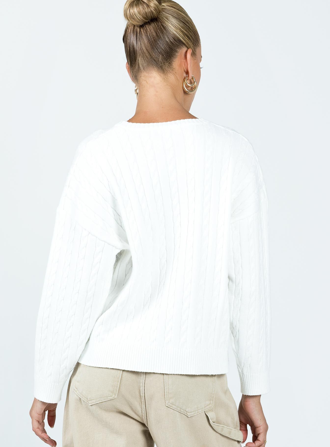 Mirotha Knit Sweater White sold by Princess Polly product image thumbnail 5
