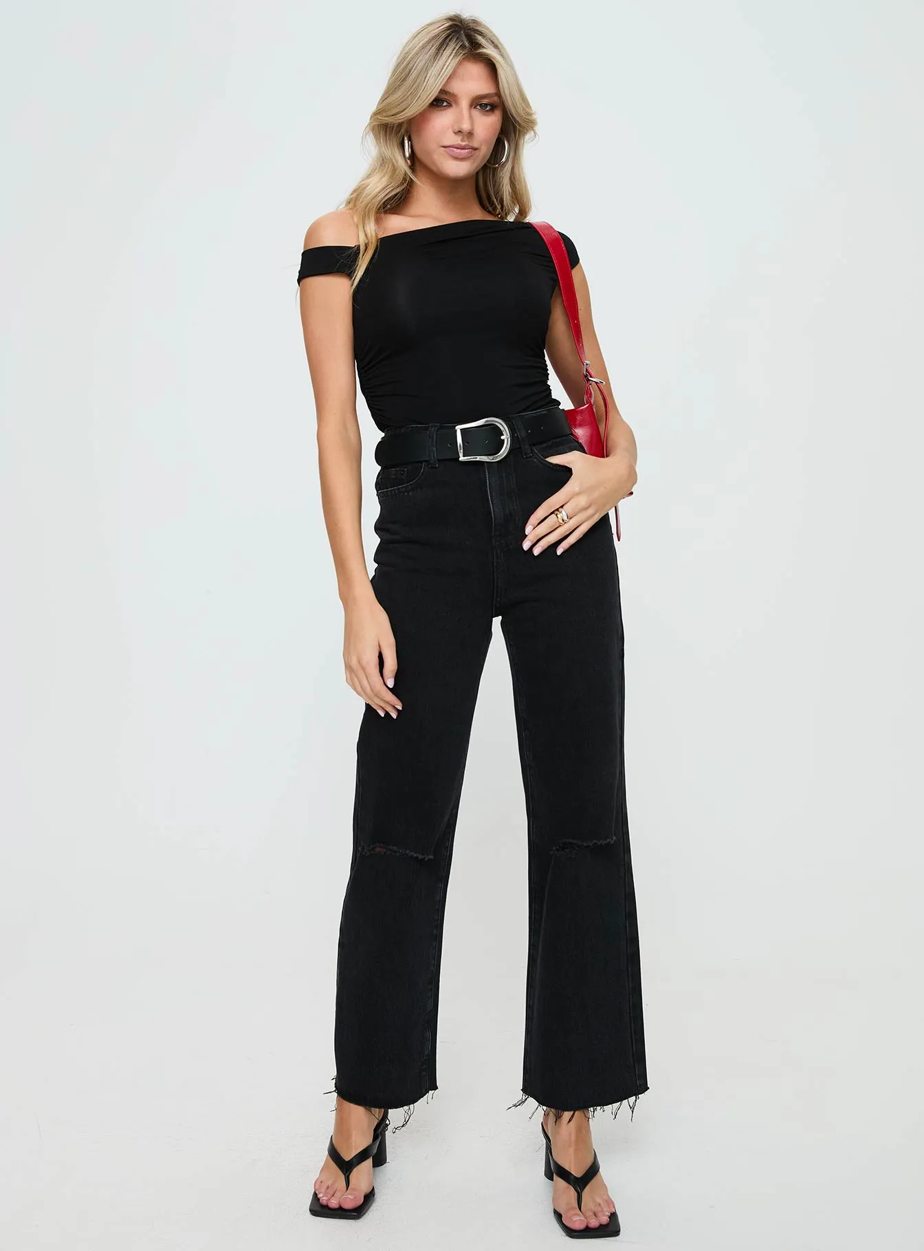 Thorne Denim Jeans Washed Black sold by Princess Polly product image thumbnail 2