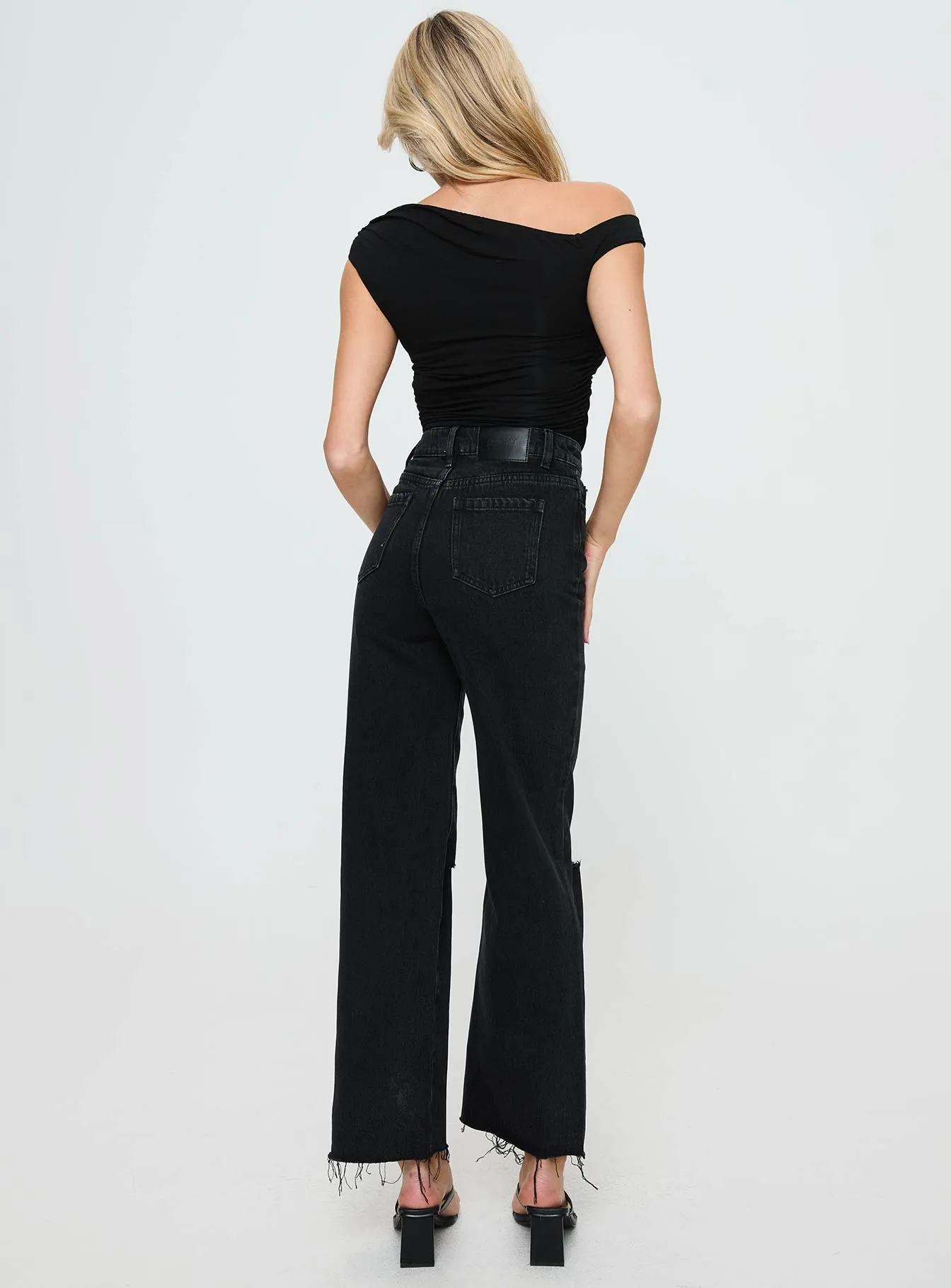 Thorne Denim Jeans Washed Black sold by Princess Polly product image thumbnail 4