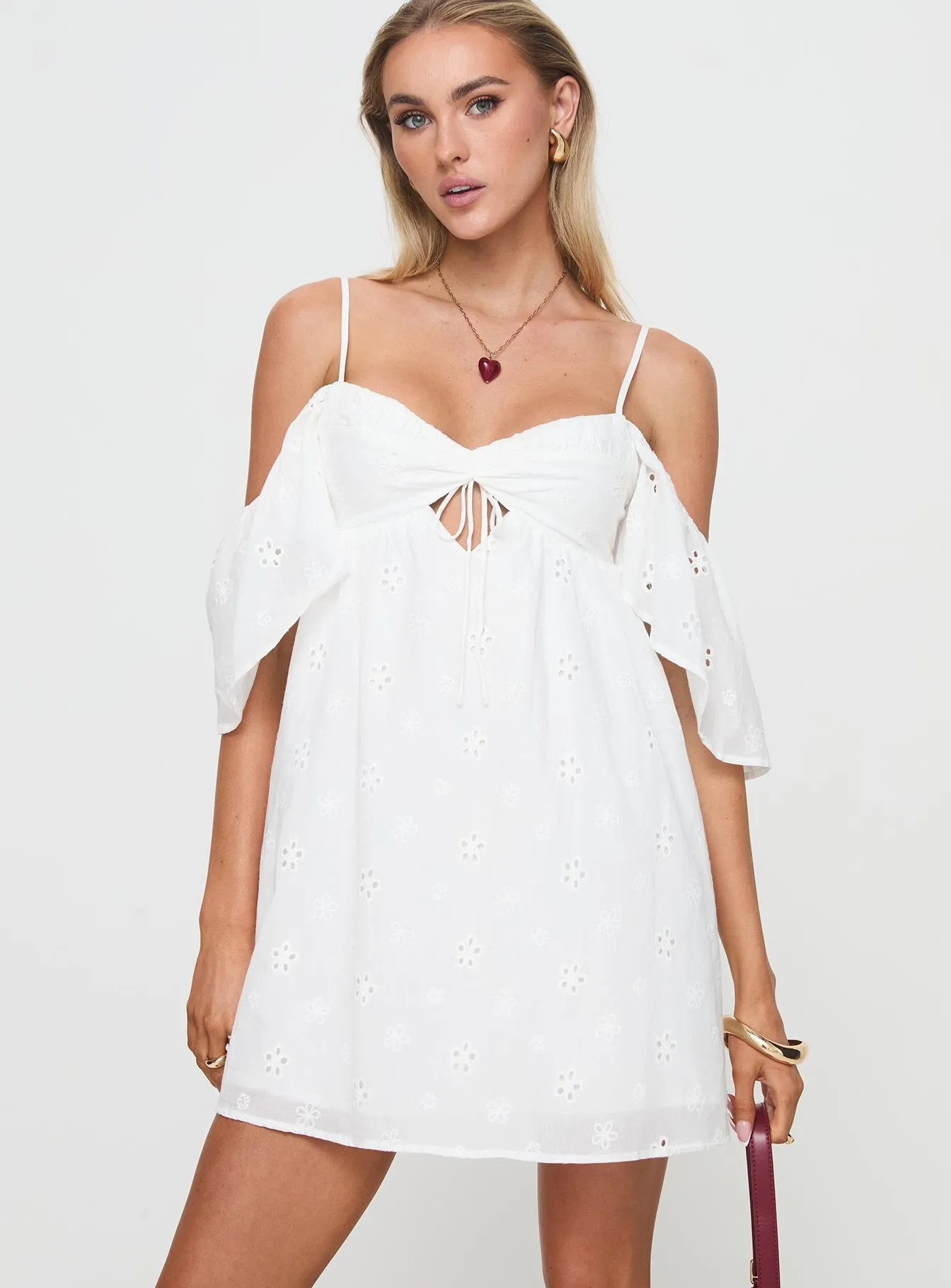 Cene Mini Dress White sold by Princess Polly product image thumbnail 2