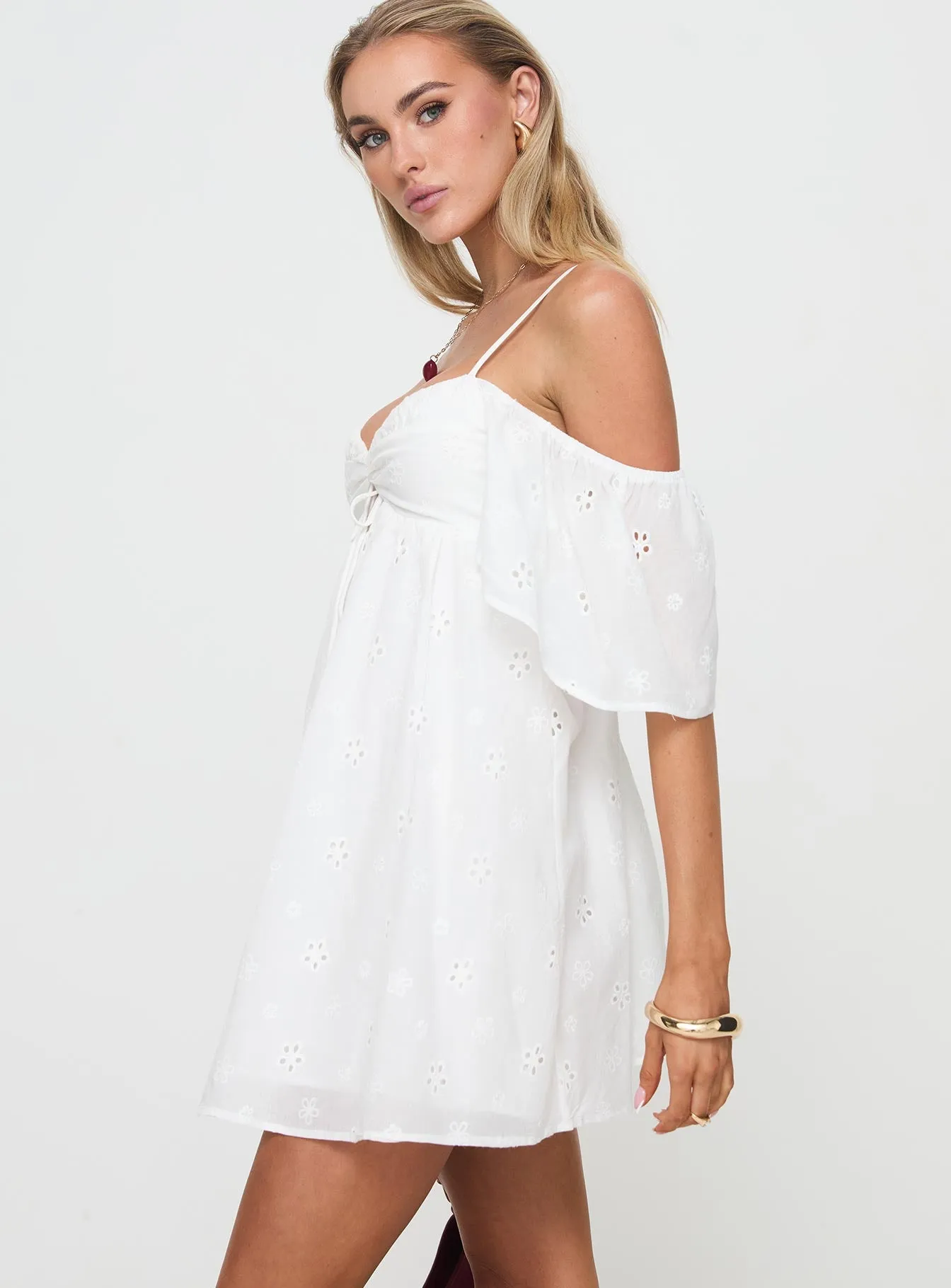 Cene Mini Dress White sold by Princess Polly product image thumbnail 4