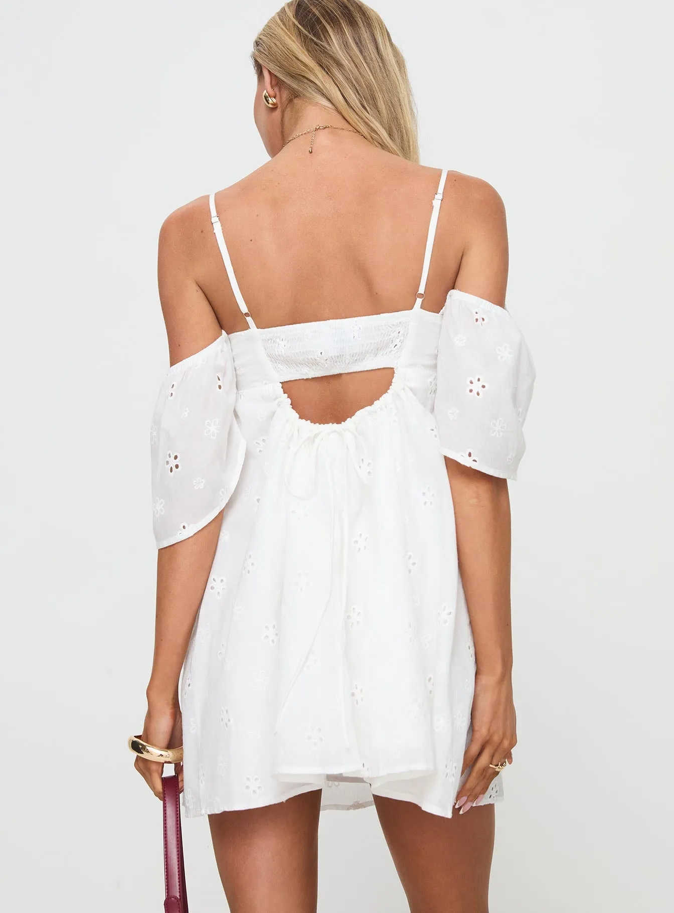 Cene Mini Dress White sold by Princess Polly product image thumbnail 5