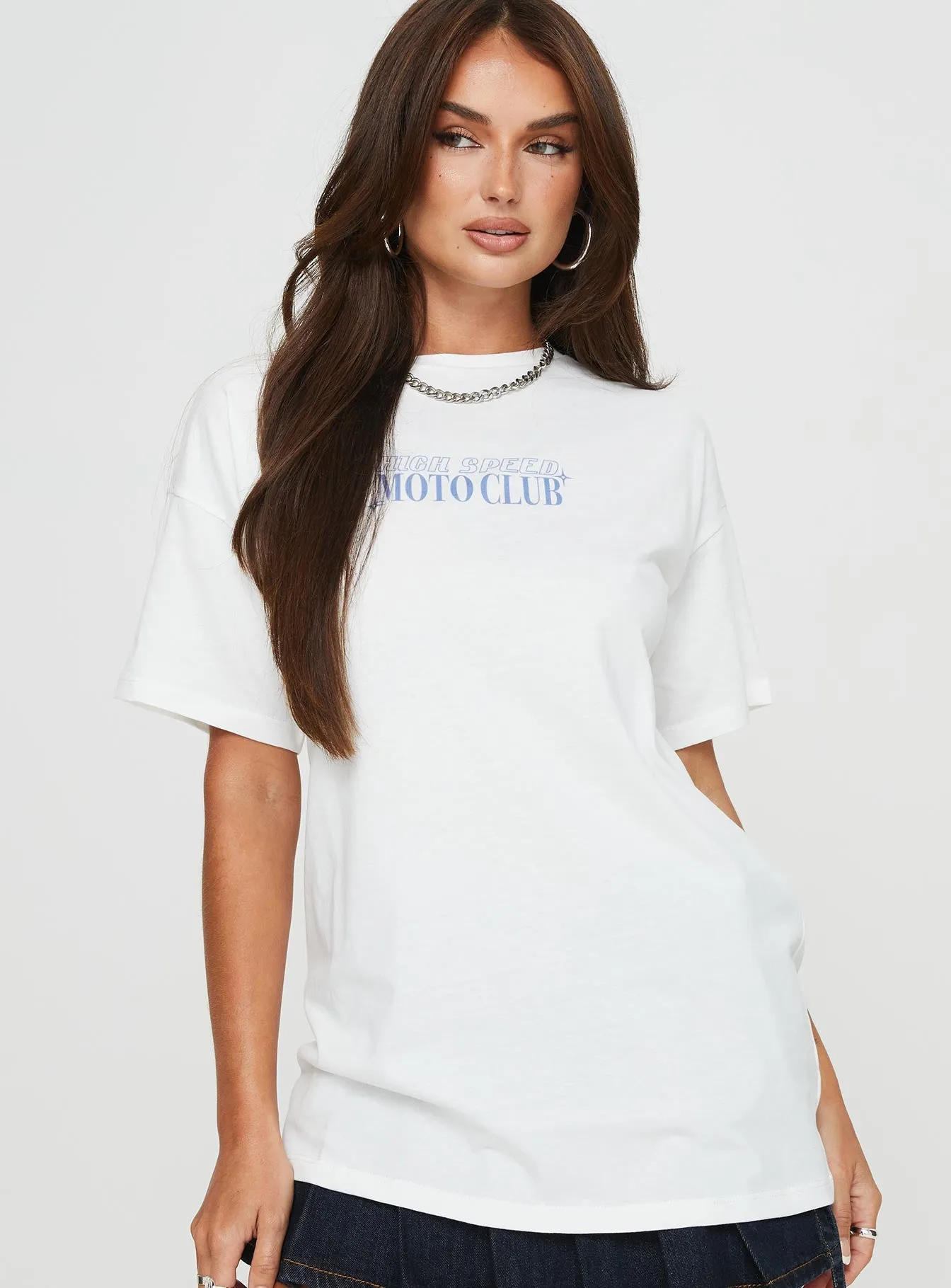 High Speed Oversized Tee White sold by Princess Polly product image thumbnail 2