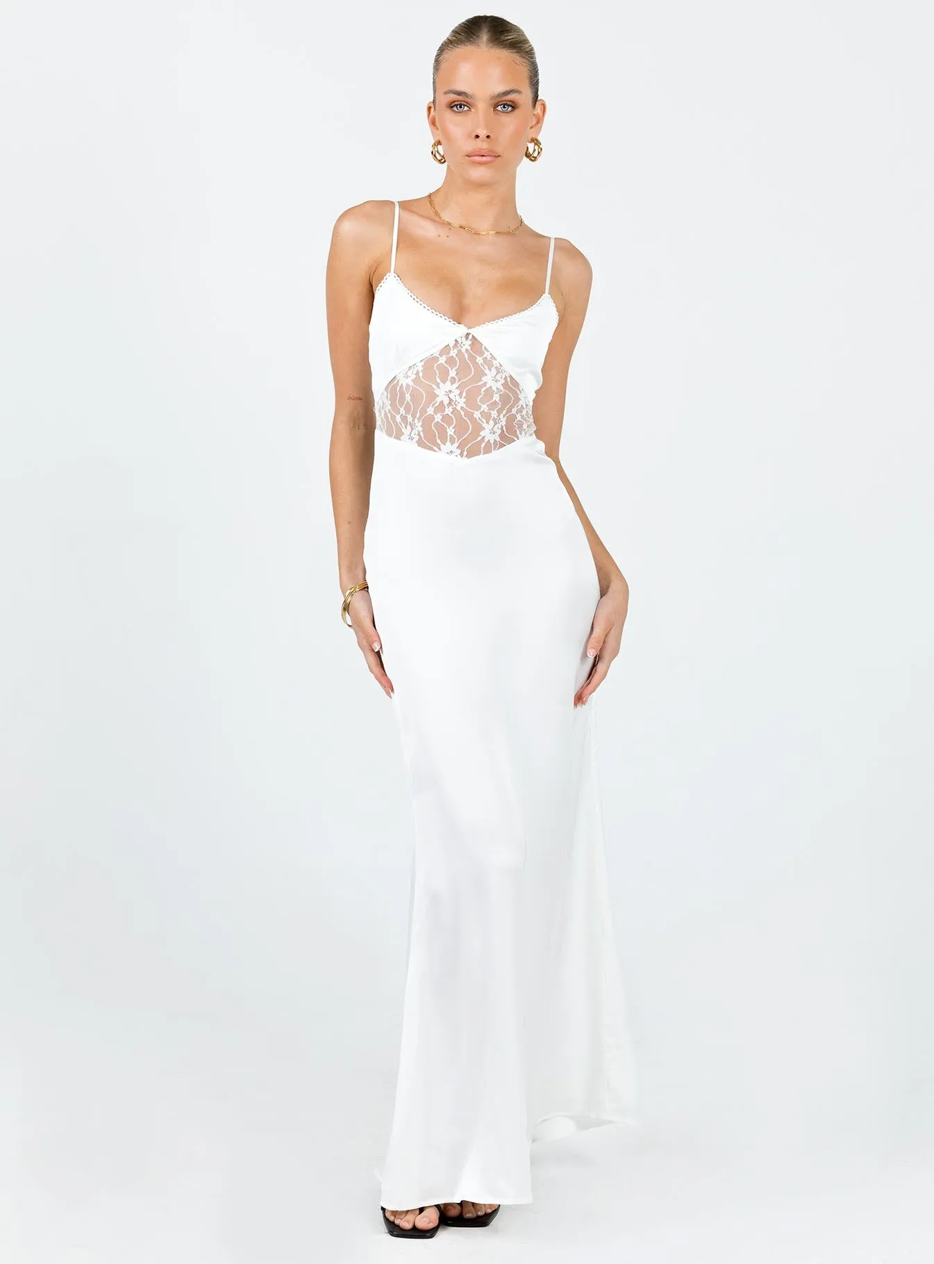 Roselle Maxi Dress White sold by Princess Polly product image thumbnail 5