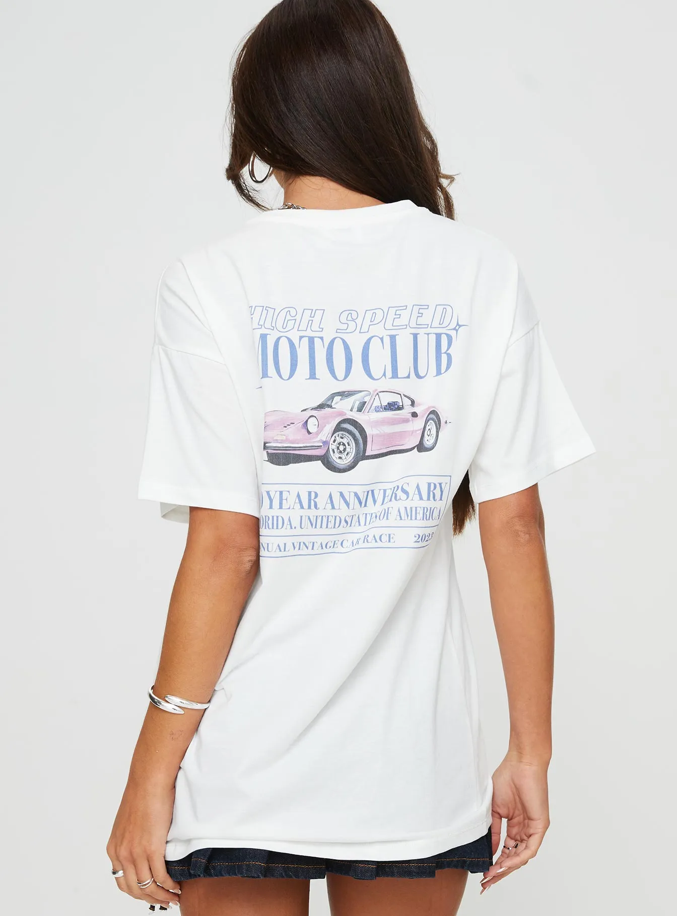 High Speed Oversized Tee White sold by Princess Polly product image thumbnail 5