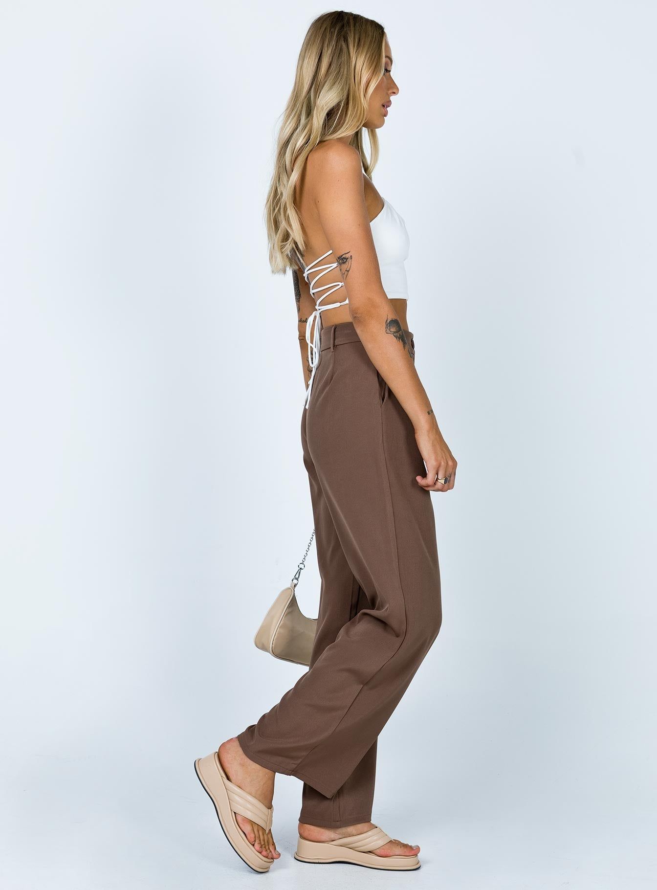 Archer Pants Brown Tall sold by Princess Polly product image thumbnail 4
