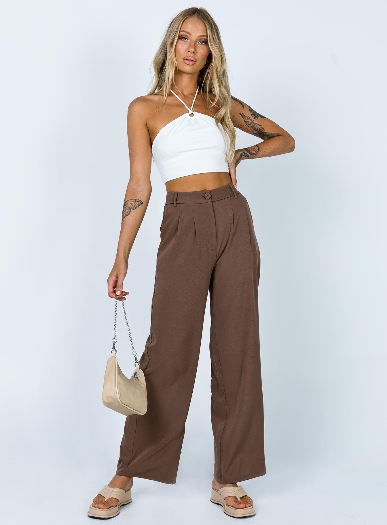 Archer Pants Brown Tall sold by Princess Polly product image thumbnail 3