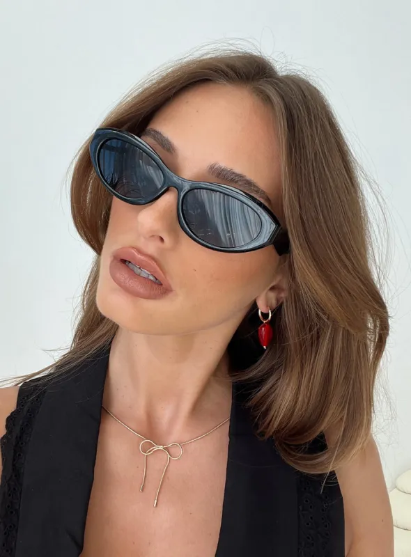 Art Deco Sunglasses Black sold by Princess Polly