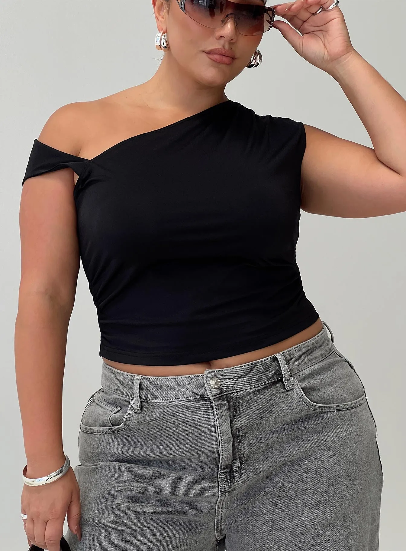 Ander Top Black Curve sold by Princess Polly