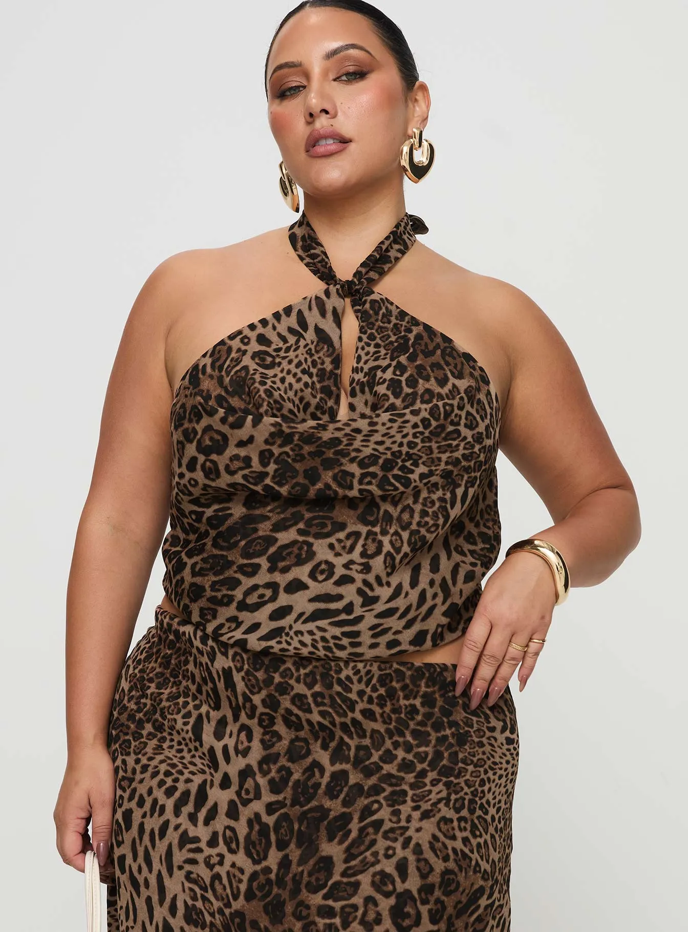 Eleganza Top Leopard Curve sold by Princess Polly product image thumbnail 2