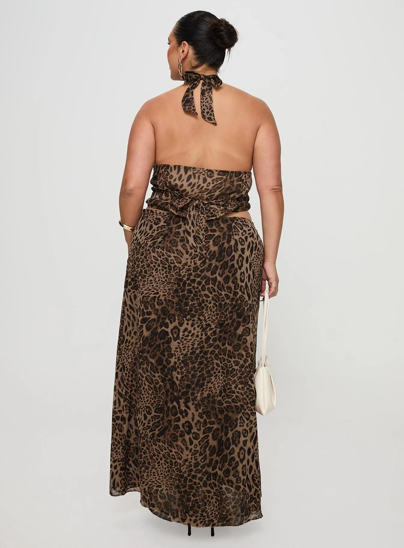 Eleganza Maxi Skirt Leopard Curve sold by Princess Polly product image thumbnail 5