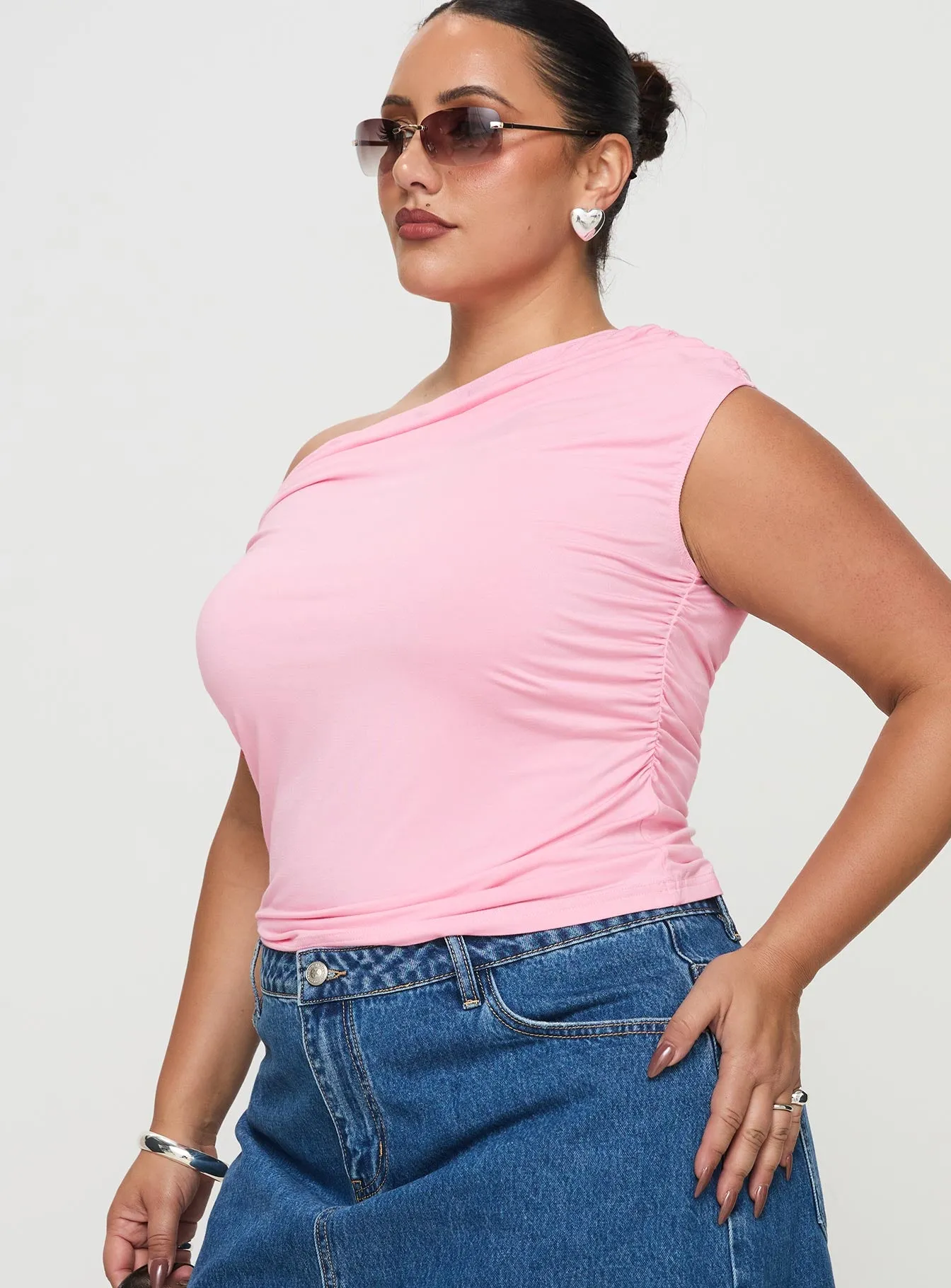 Beller Top Pink Curve sold by Princess Polly product image thumbnail 3