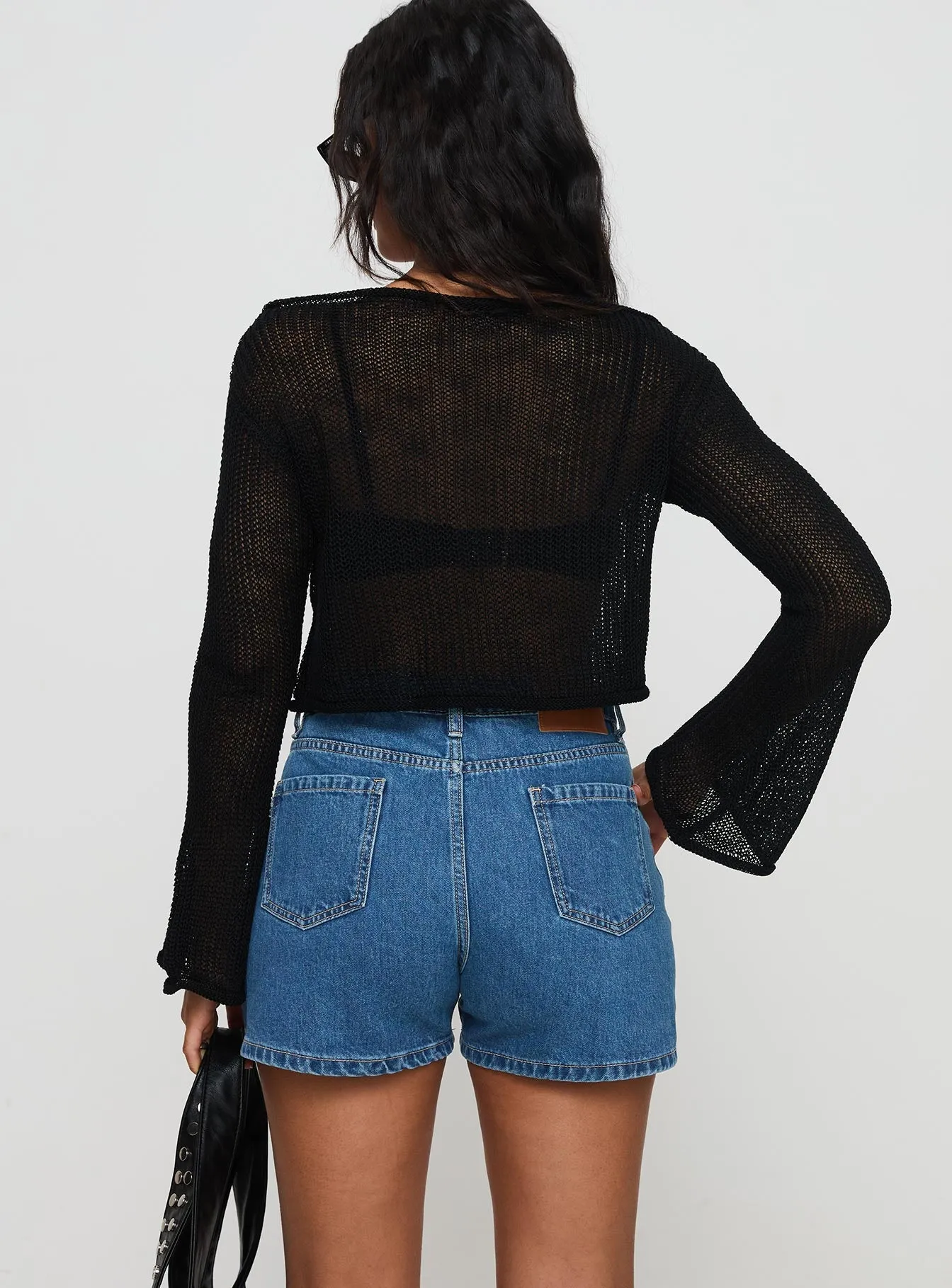 Saldana Shorts Mid Blue Denim sold by Princess Polly product image thumbnail 5