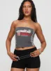 Santa Clara Strapless Top Black sold by Princess Polly