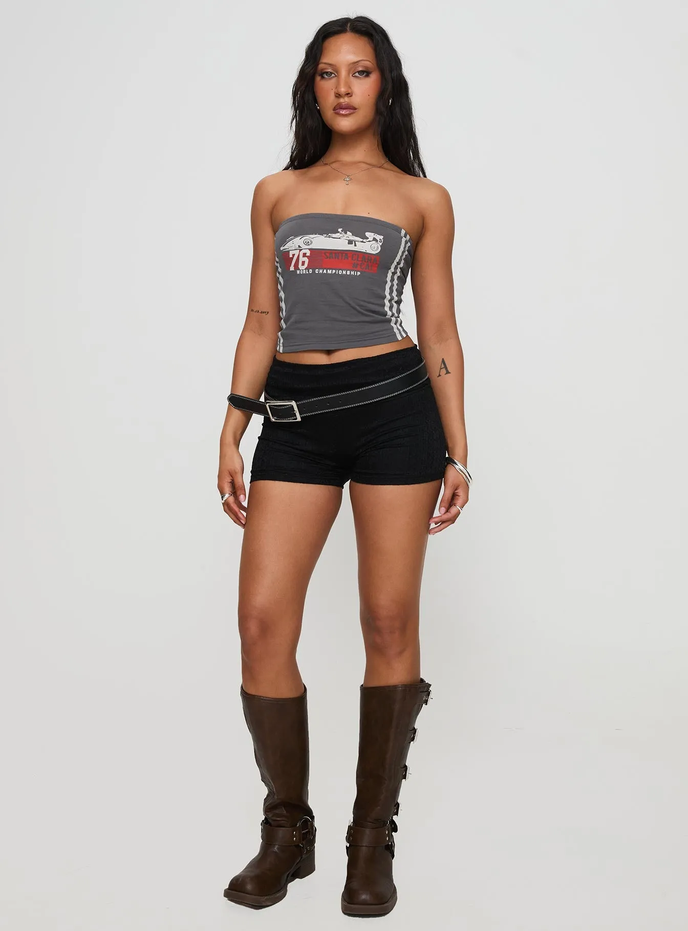 Santa Clara Strapless Top Black sold by Princess Polly product image thumbnail 3